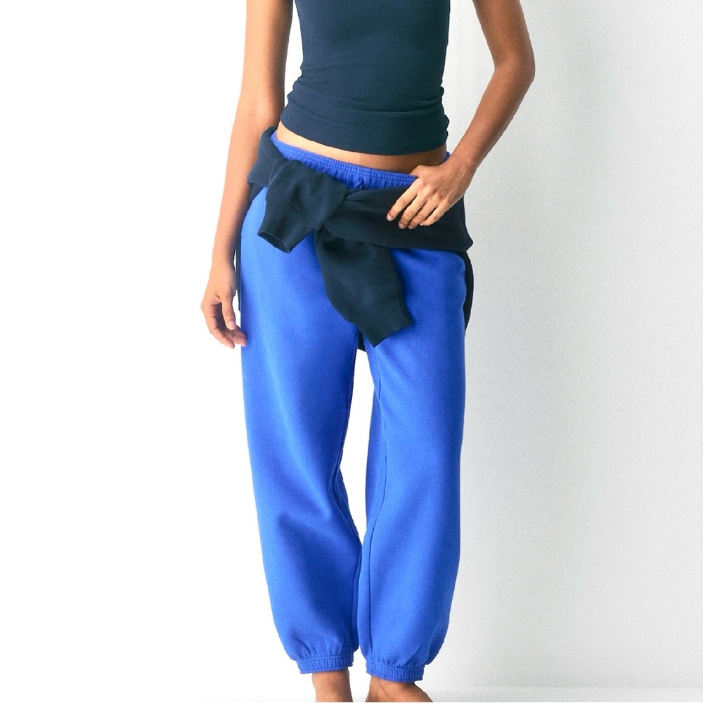 Aritzia Mega Fit Sweatfleece French Blue Joggers